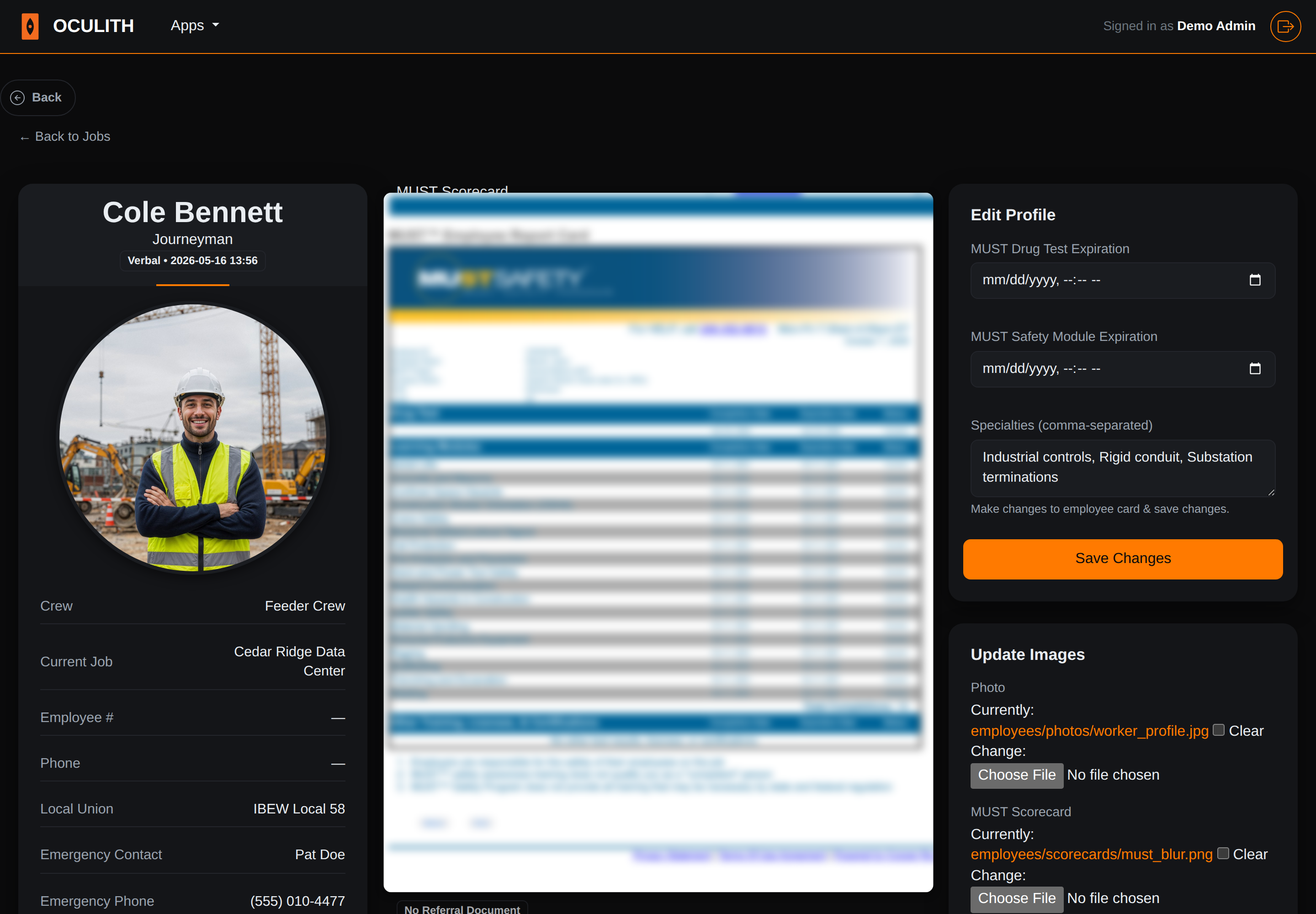 People & Profiles screenshot